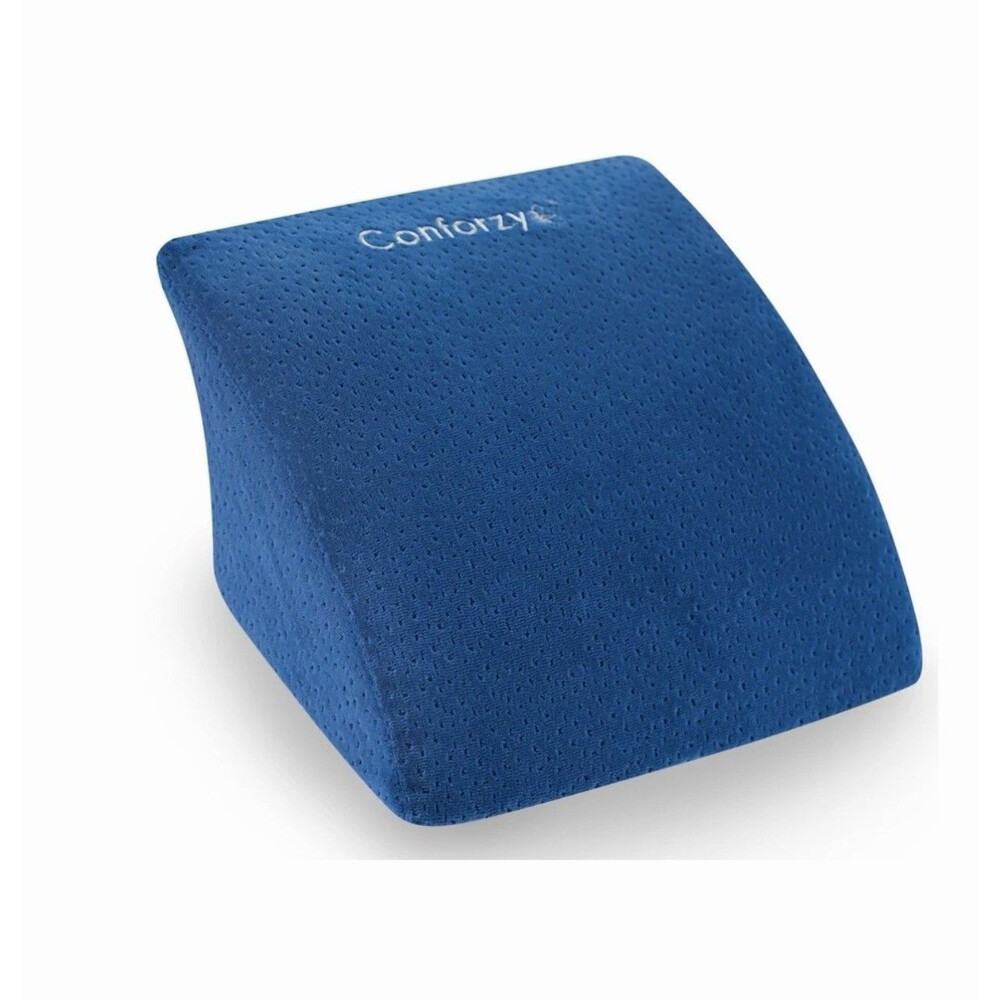 EUC Conforzy Carnap Lumbar Back Support Cushion Pillow Blue 7 X 11 X 5.51 In